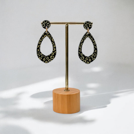 Zara Leopard Statement Oorbellen-0